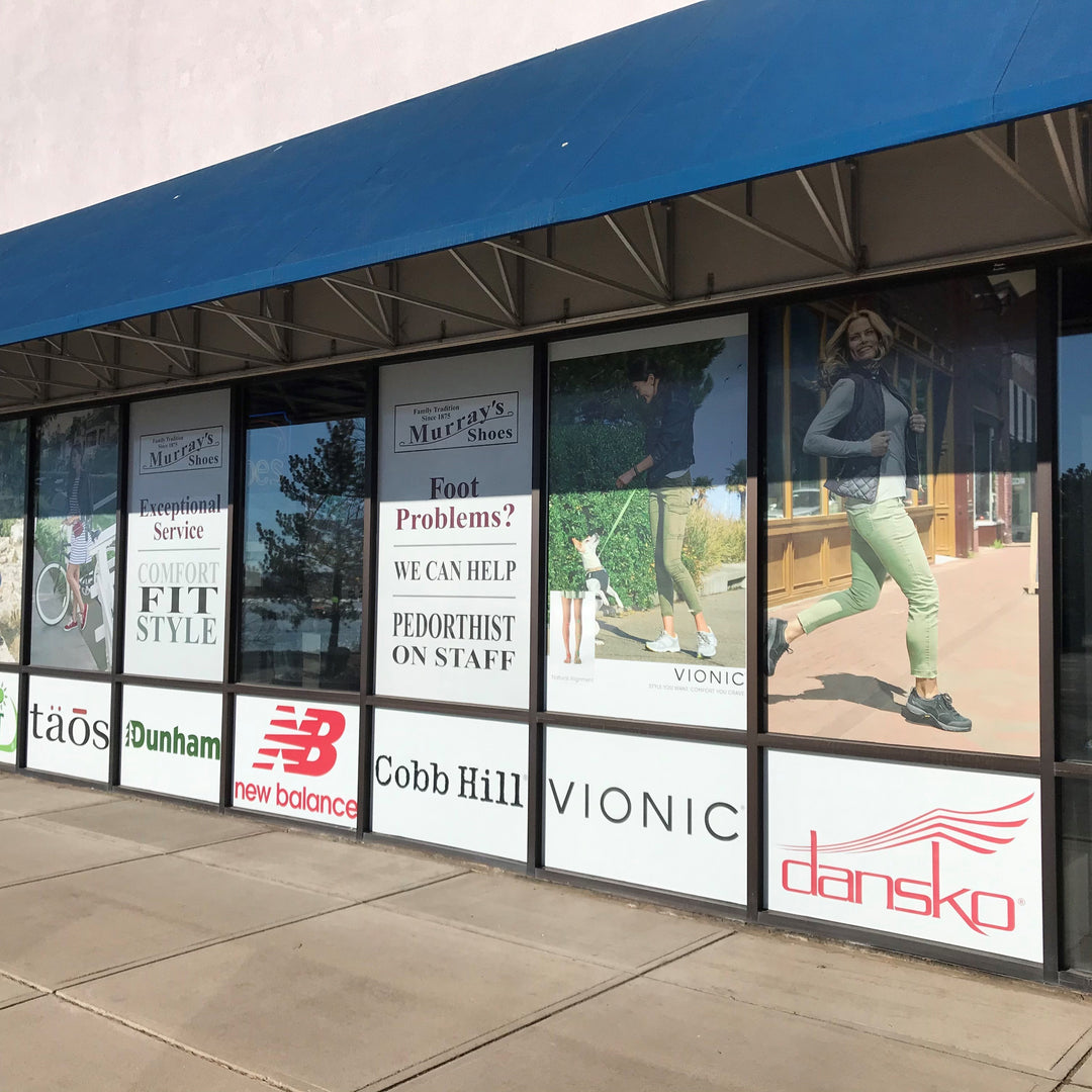 Murray's Shoes Window Graphics